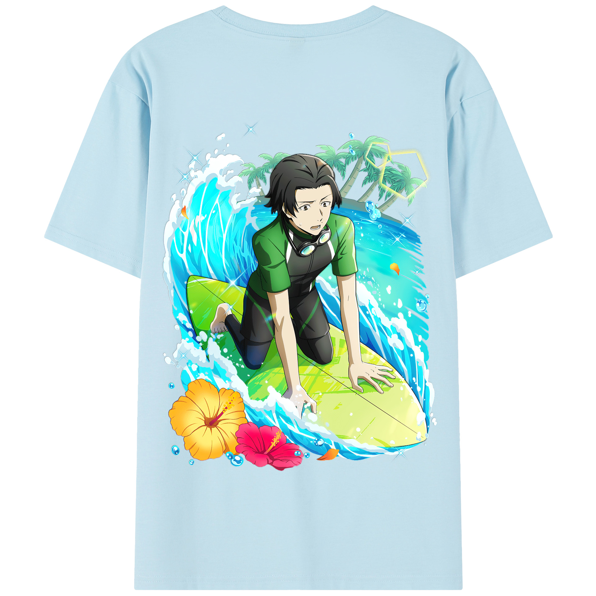 （画像用） 文豪ストレイドッグス Bungo Stray Dogs 綿100％半袖Tシャツ（背面プリント）